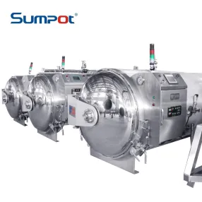 Compact Retort Esterilizador | Autoclave Spray de água para Pet Food, Sauce Pouch, and Glass Jar Products